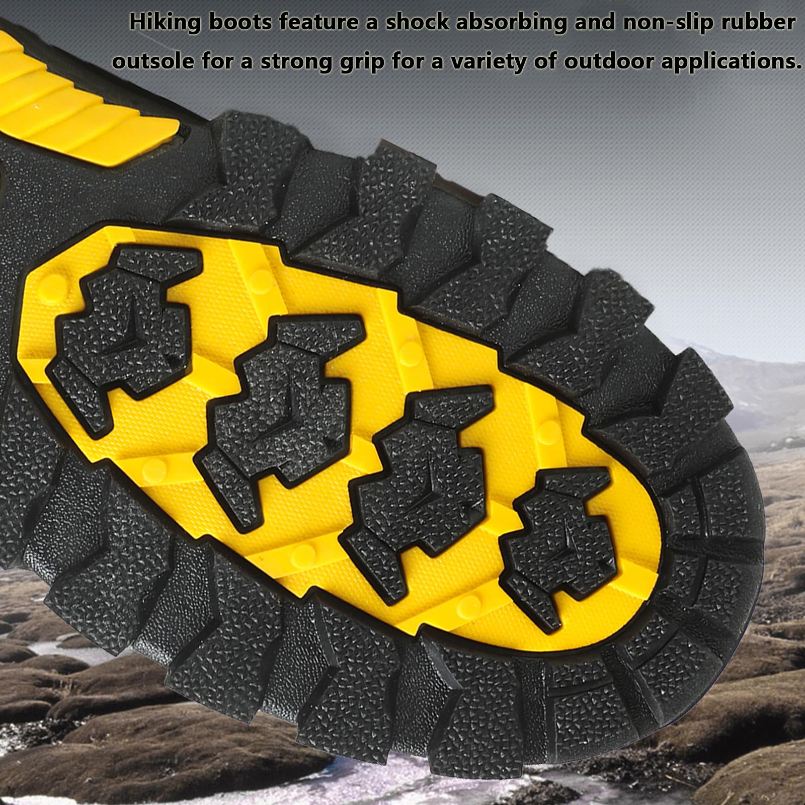 VTASQ Scarpe da Trekking Uomo Scarpe Montagna Antiscivolo Scarpe Escursionismo Ammortizzate Traspiranti Uomo Scarpe Ginnastica Camminata Stringate