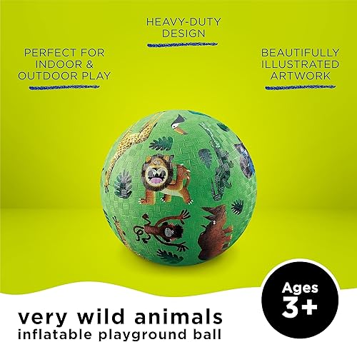 Miniatura 2 de Crocodile Creek Pelota de Patio de Juegos – Pelota de goma duradera para niños a partir de 3 años – Pelota inflable con rebote para kickball