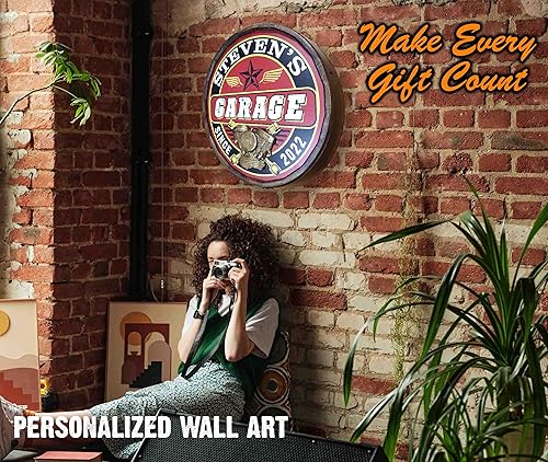 Vista 183 de THOUSAND OAKS BARREL CO. Personaliza el letrero de un cuarto de barril con cócteles de gato negro, barril de vino hecho de madera de roble de alta