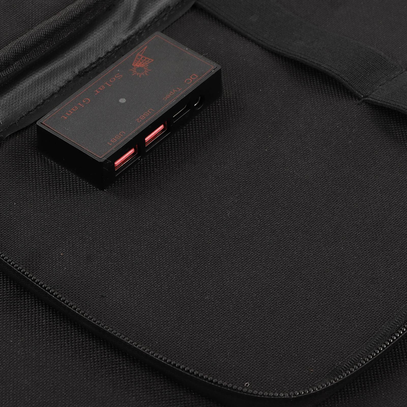 KUIDAMOS Kit de Panel Solar de Alta Eficiencia de 60 W, Portátil, Plegable, para Viajes de Camping Al Aire Libre, Silicio Monocristalino
