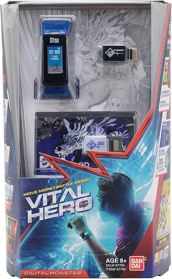 SWAN SWAN 健康管理デバイス ブルー Amazon.co.jp: Bandai Namco - Digimon - Vital Hero インタラクティブ