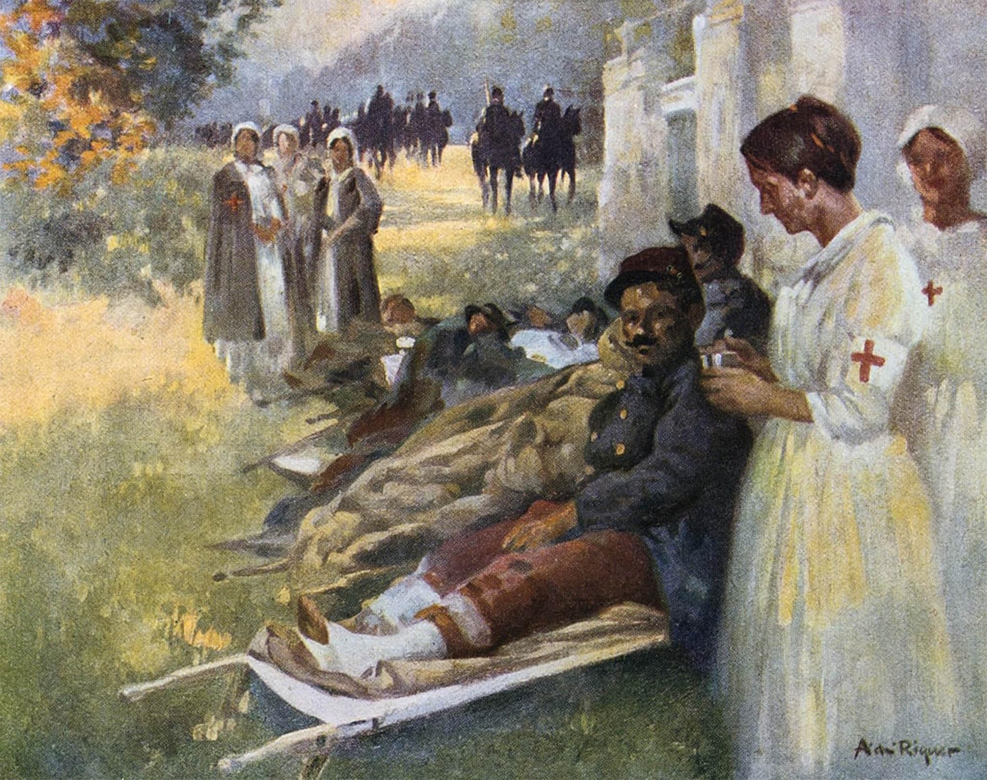 POSTERIIk Vintage Art Print Images Pictures Print the First Care by Alexandre De Riquer Modern Colour Posters for Office Home Decor 60x90cm