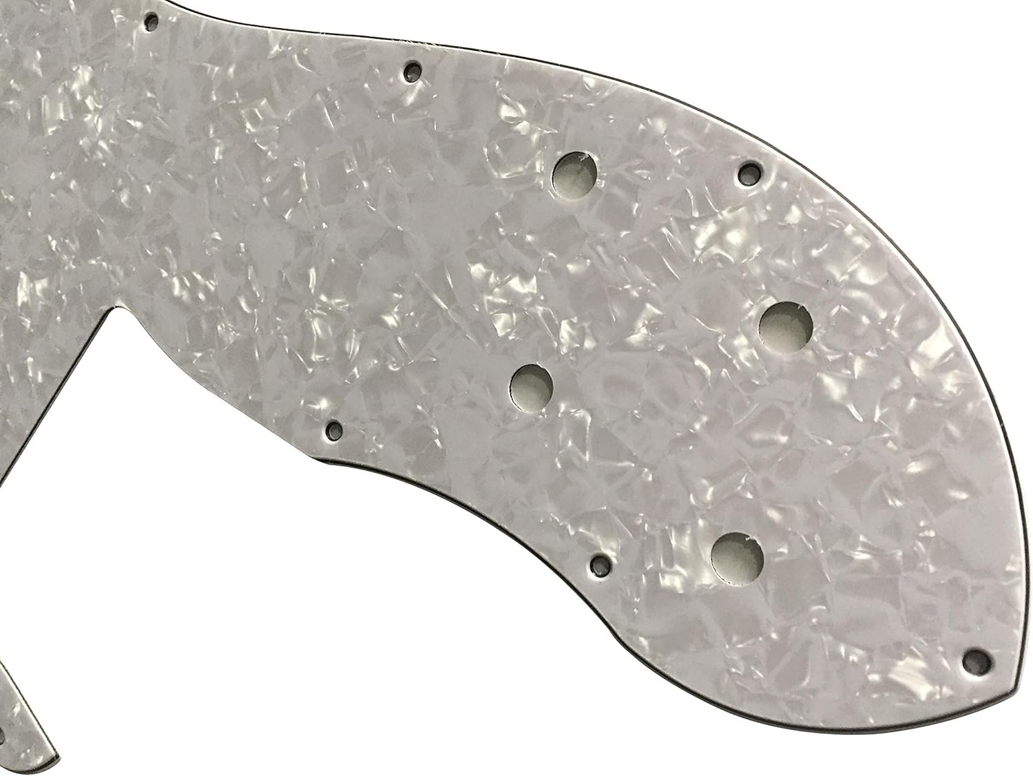 Electric Guitar Pickguard for Fender US '72 Telecaster Deluxe Reissue Wide Range Style (4 Ply White Pearl)