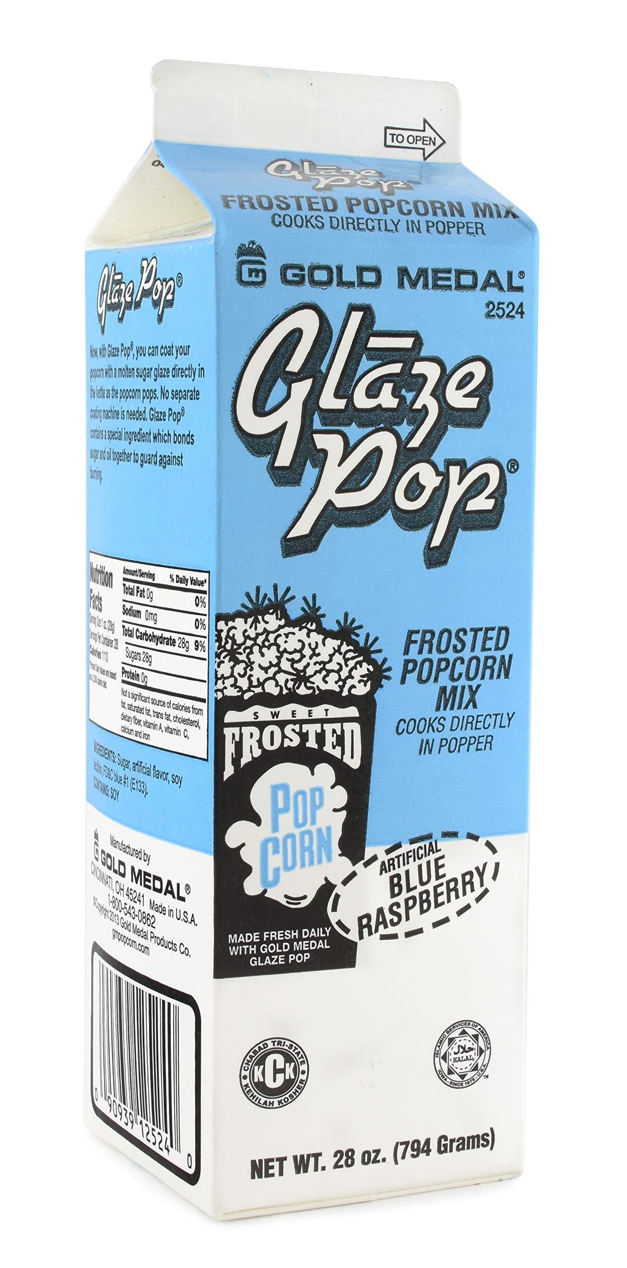 Gold Medal Blue Raspberry Glaze Pop Frosted Popcorn Mix 28 oz 12 Count product thumbnail 5