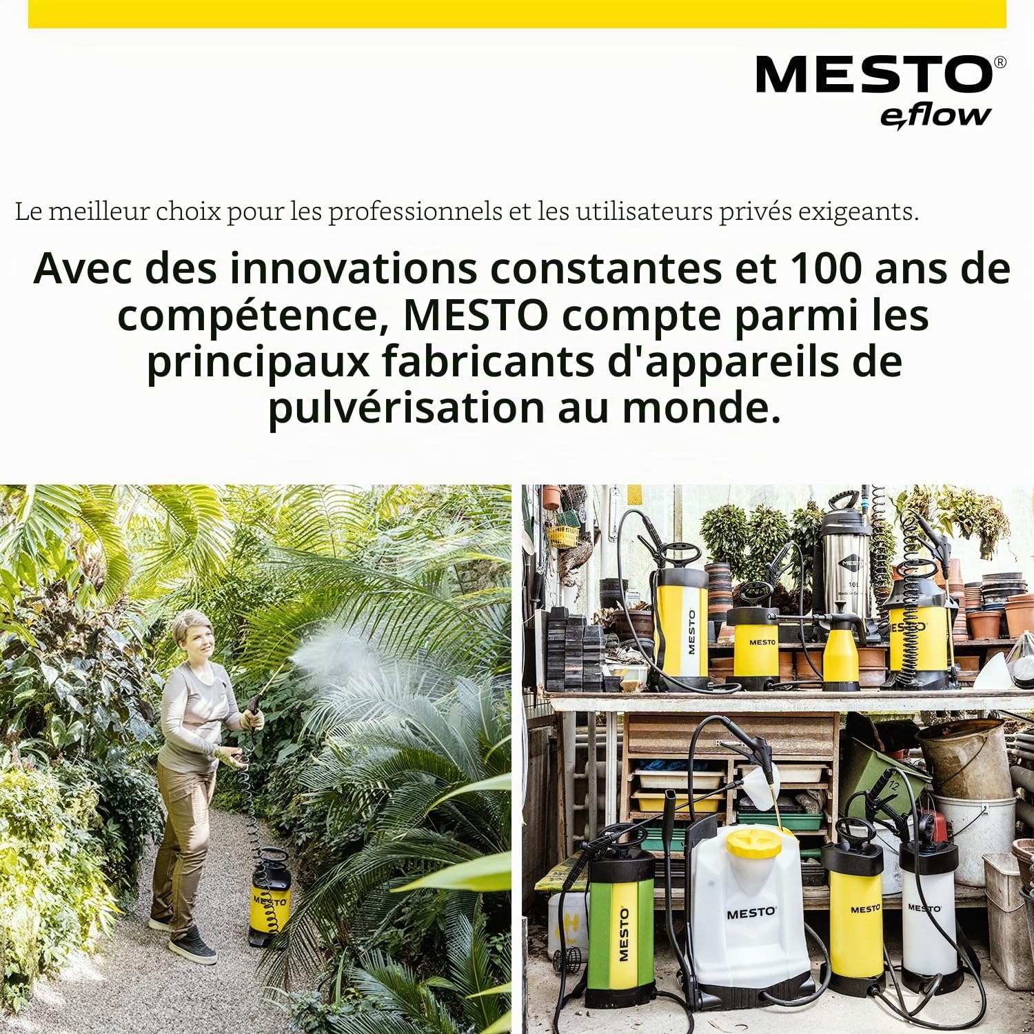 Mesto e.Flow e.Flower 1.5 Pulvérisateur à Batterie 1,5L | 360° | Jardin et Plantes | Buse réglable | Affichage numérique de la Batterie | Pulvérisateur à Pression sans Fil