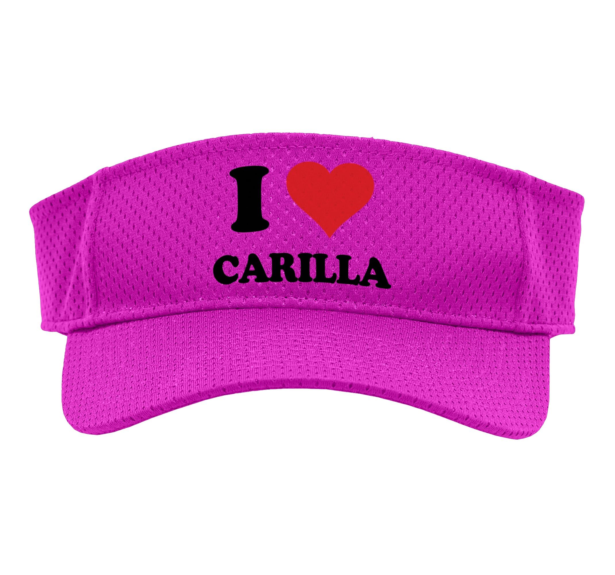 I Heart Carilla First Name I Love Personalized Stuff Sport Sun Visor