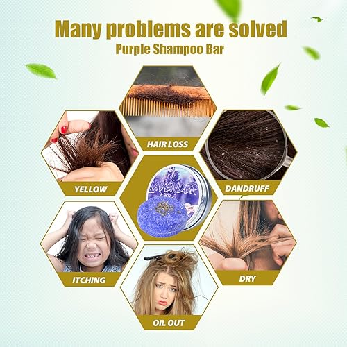 Miniatura 3 de Barra de champú para cabello gris, barra de champú orgánico para cabello gris, barra de champú orgánica natural para cabello fino, barra de champú