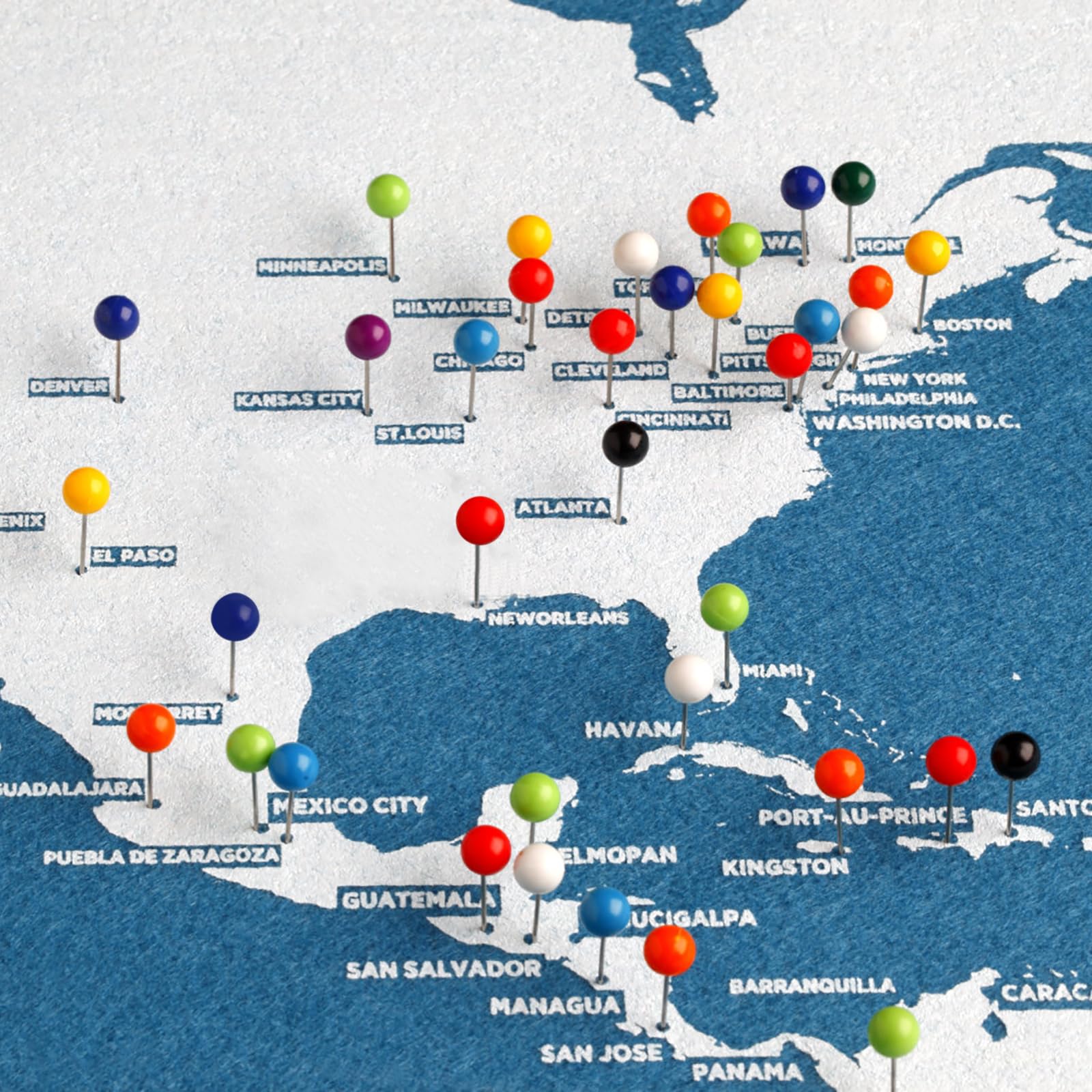 Lot De 160 Aiguilles à Drapeau Multicolores Pour Tableau D'affichage