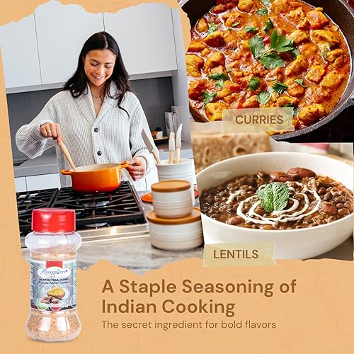 Miniatura 5 de Ramaroma Asafetida (Hing) Molido 3.5oz (100g)  Todo natural  Sin sal  Vegano  Sin OMG  Asafoetida Indian Spice  Lo mejor para sustituto de ajo y