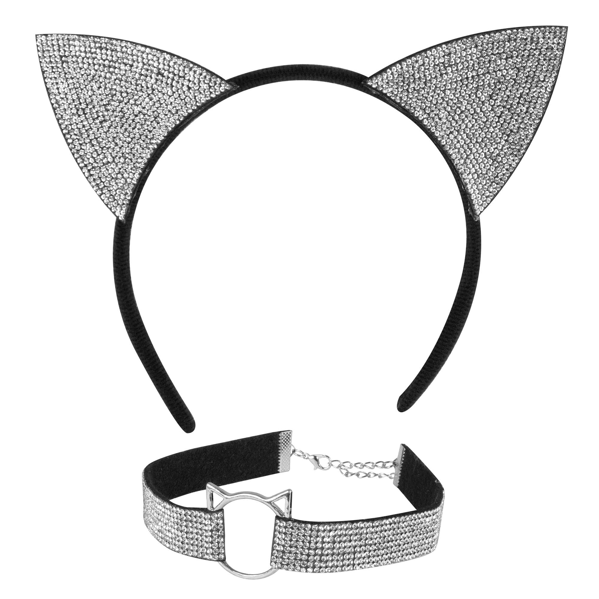 W WIDMANN MILANO Party Fashion - Costume Set Cat for Adults, Accessories for Carnival, Cosplay