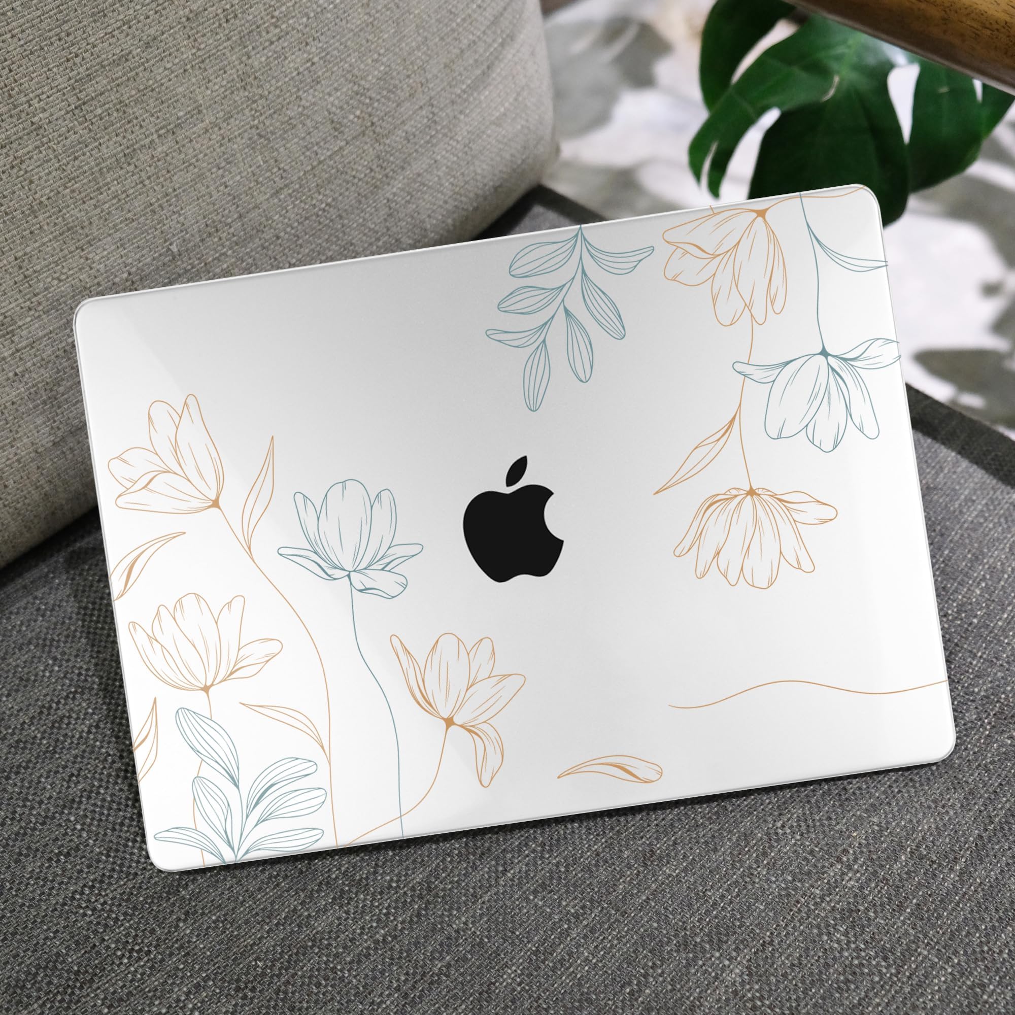 MEEgoodo Funda para MacBook Air M4/M3/M2 de 13.6 pulgadas 2025 2024 2022, compatible con el modelo A3240 A3113 A2681, compatible con MacBook Air de 13 pulgadas, funda rígida para portátil con cubierta