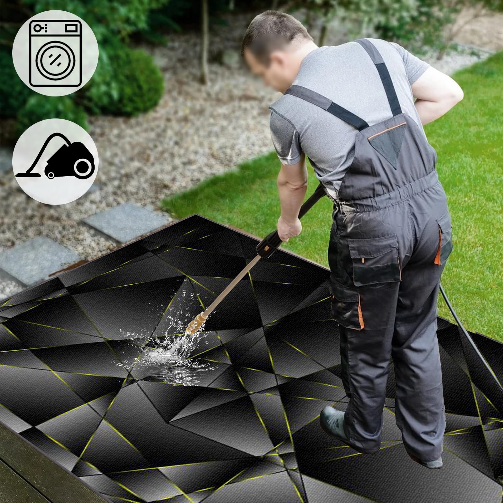 Alfombra Silla Gaming, Alfombrilla para Silla de Oficina, Protector Suelo Silla Ruedas, Alfombrilla Protectora para Suelos para Suelos Duros, Tapete de Protección de Madera 100 x 120 cm
