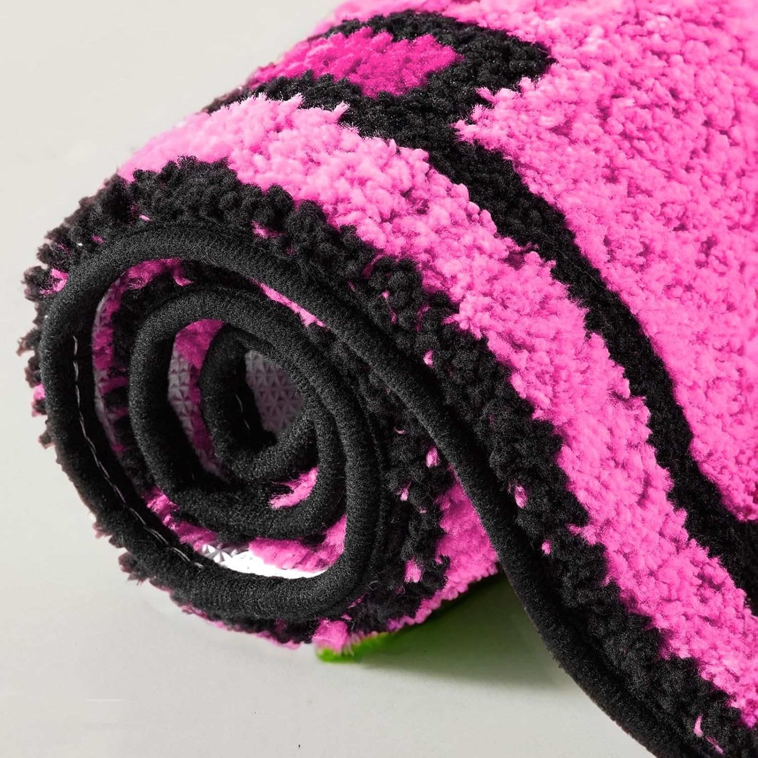 Dollar Rug 2x3 Non Slip Washable Small Throw Rugs for Boys Bedroom Kids Playroom Kitchen Dorm, Soft Shag Accent Floor Rug, Unique Gift for Boys Kids (Pink)