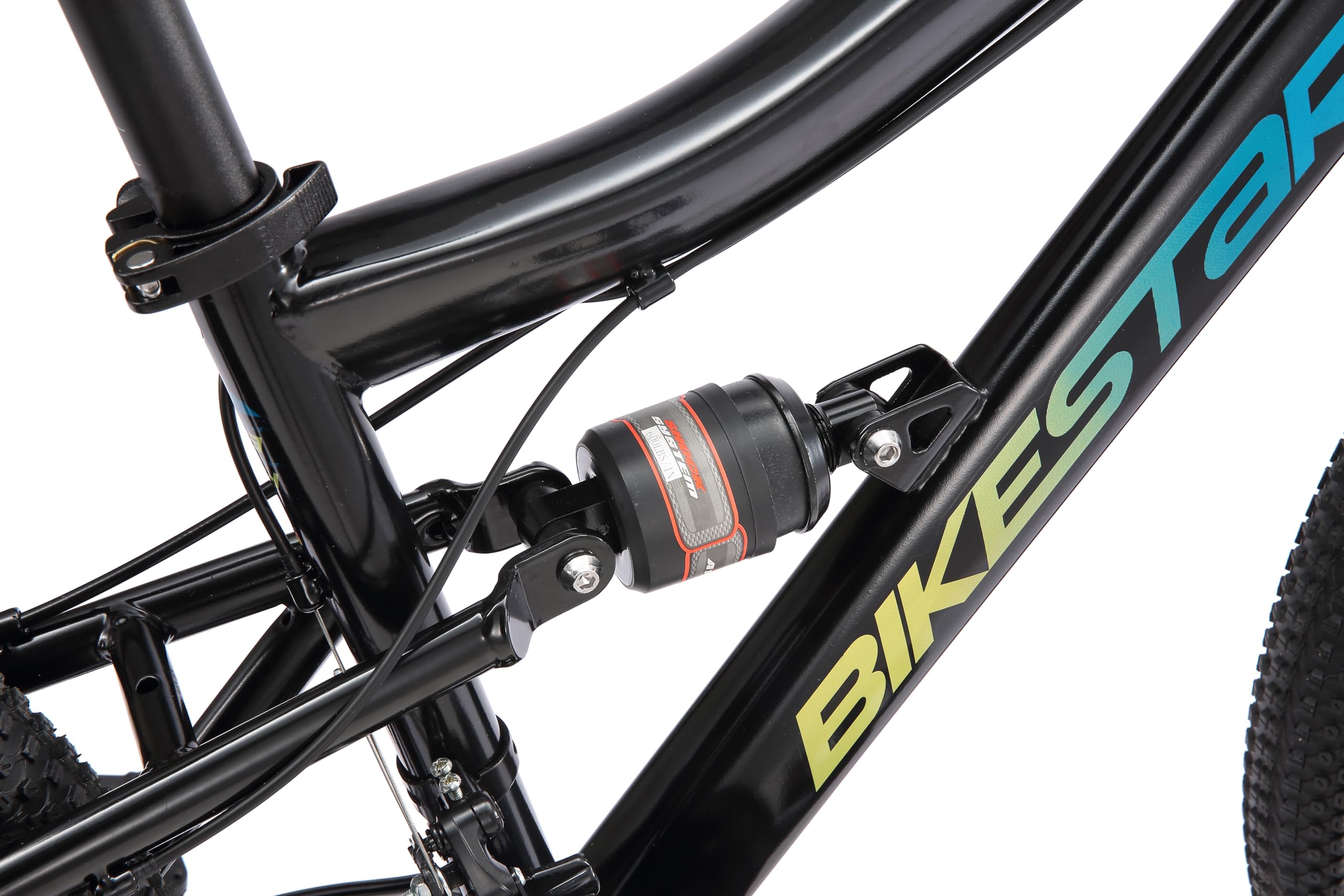 BIKESTAR MTB Mountain Bike Sospensione Completa per Bambini 8 Anni | Bicicletta 24 Pollici 21 velocità Shimano, Freni a Disco