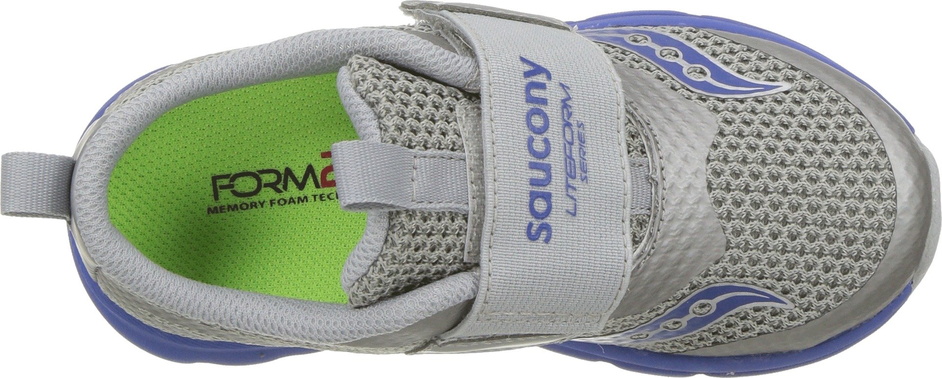Saucony Baby-Boy's Liteform Sneaker, Grey, 4.5 Wide US Toddler