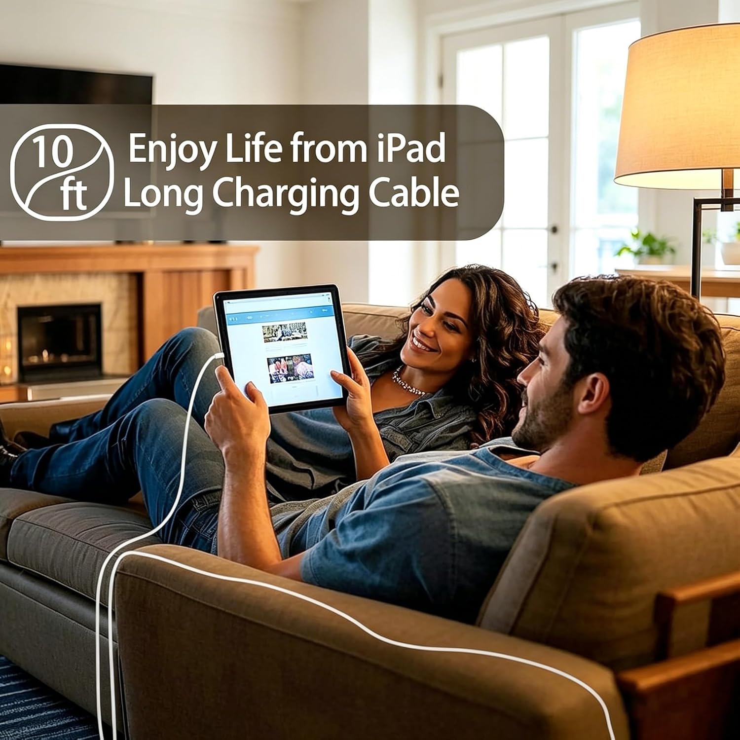 iPad Charger Fast Charging,[Apple MFi Certified]40W Fast USB C Charger Block 10FT USB C to C Cable Cord for iPad Pro 13/12.9/11 inch,iPad A16 11/10th,iPad Air 13/11 inch M4/M3/M2/5th/4th,iPad mini 7/6