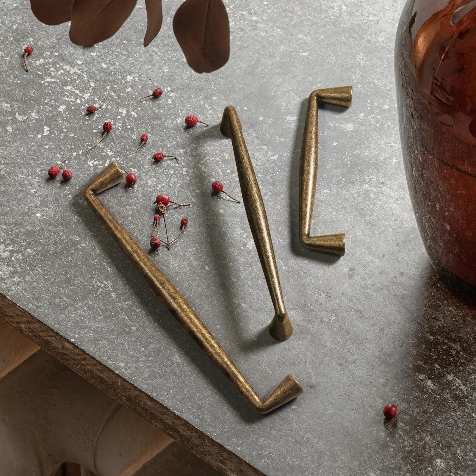 Acldoyyv 6180Gt-256Mm 320Mm/12.6 Inch Cabinet Long Handles Retro Drawer Cupboard Pulls Furniture Handles For Kitchen Home Furniture Handle Vintage 1Pcs (Color : Size : 1Pc)