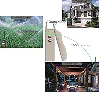 Vista 4 de Interruptor de luz inalámbrico, interruptor remoto inalámbrico, AC110V/120V/240V/40A Relé con 4900 pies de largo alcance, interruptor RF inalámbrico