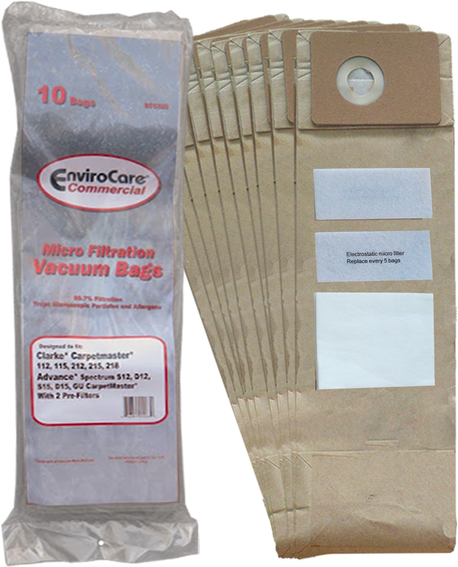 EnviroCare Replacement Vacuum Bags for Advance Spectrum