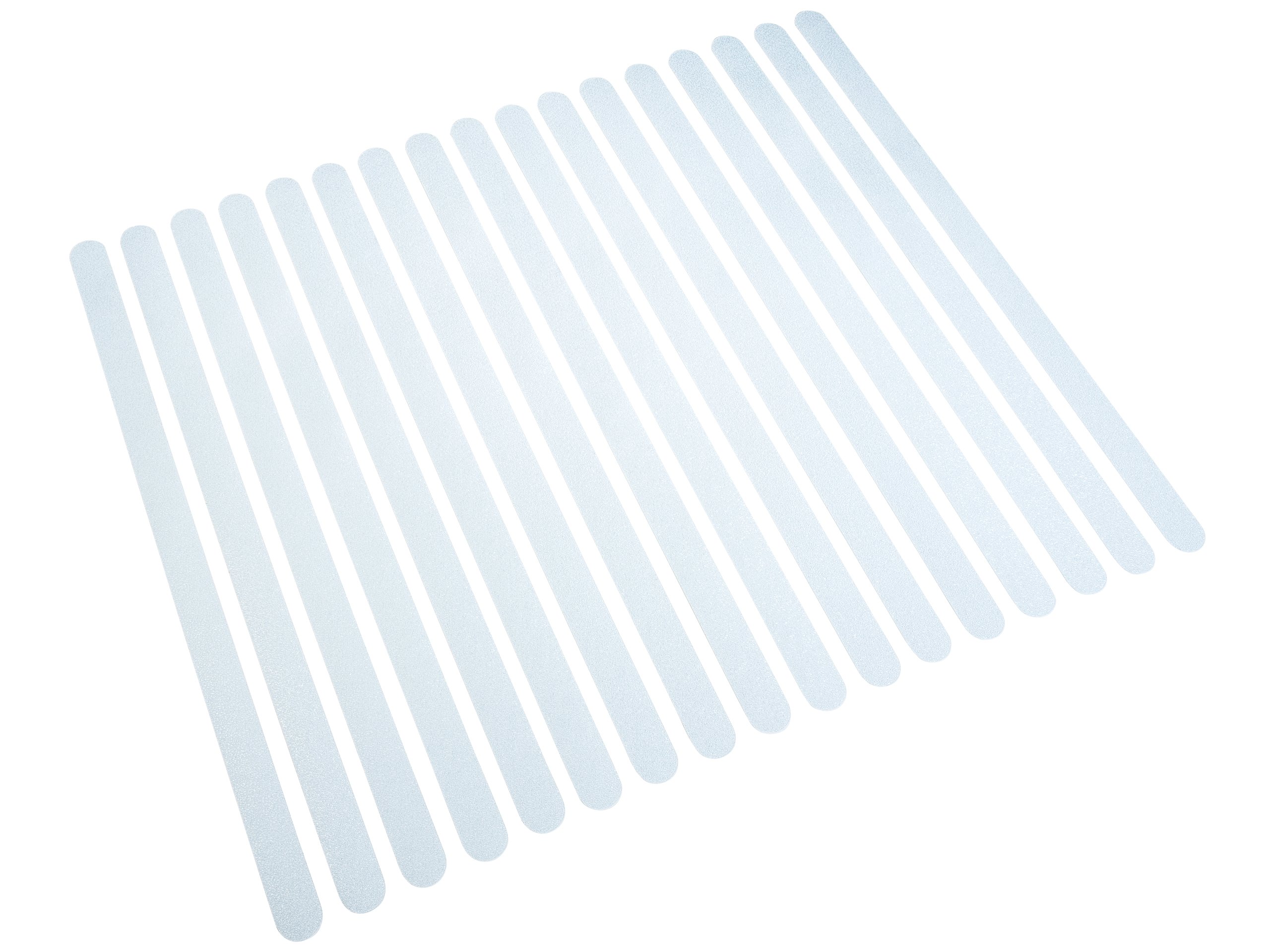 cocofy Non-slip strip stickers stairs, XXL, safety thanks to extra strong grip, self-adhesive stickers - pack of 18 75 cm x 3 cm Transparent cocofy Non-slip strip stickers stairs, XXL, safety thanks to extra strong grip, self-adhesive stickers - pack of 18 75 cm x 3 cm Transparent