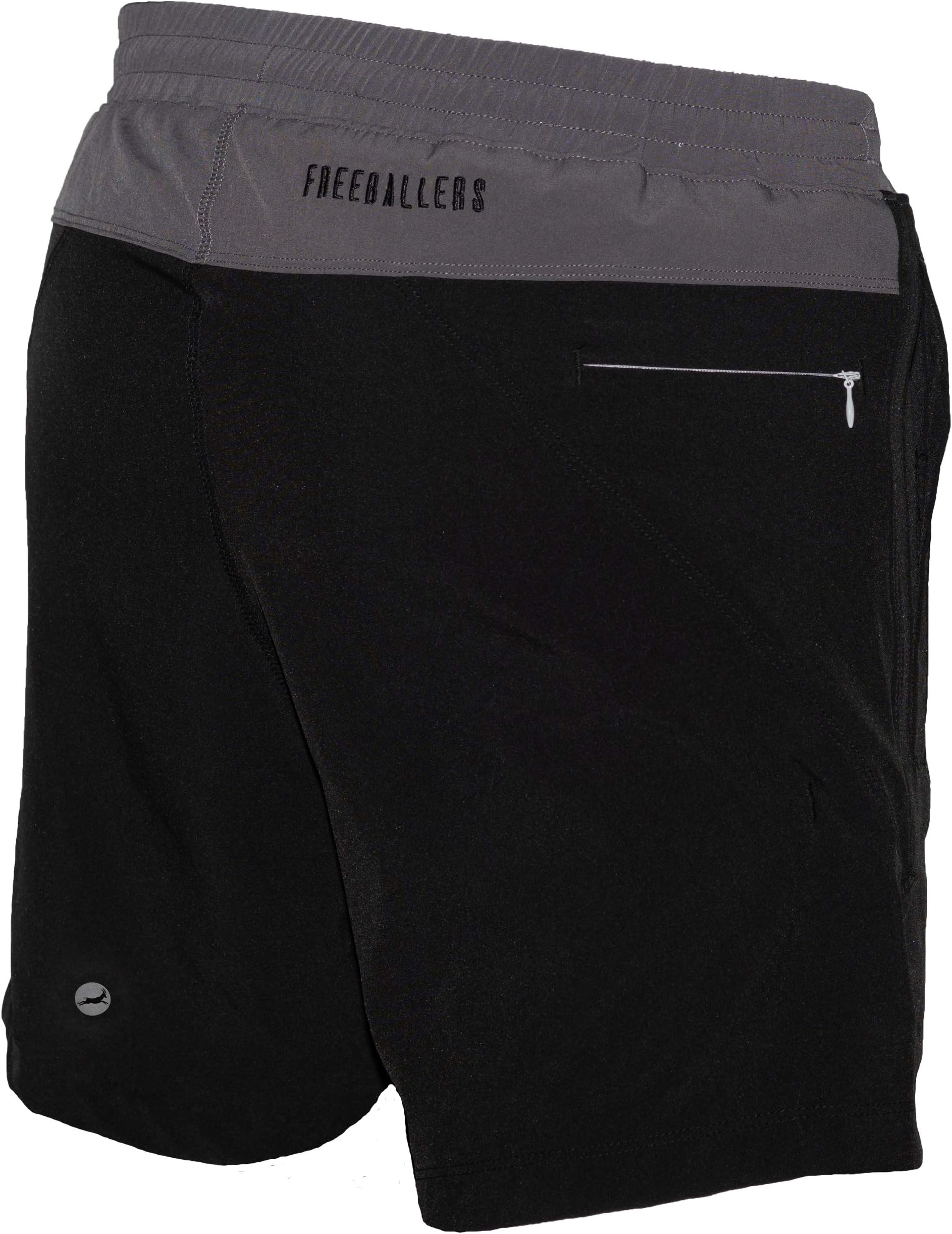 Men's Freeballer 6" Athetic Gym Performance Sport Shorts – Perfect for Running, Weightlifting, and Yoga