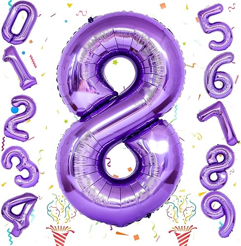 Vista 167 de Globos de 40 pulgadas, globo azul claro número 4, helio autoinflable de aluminio azul bebé para niños de 40 a 15 años, decoraciones de fiesta