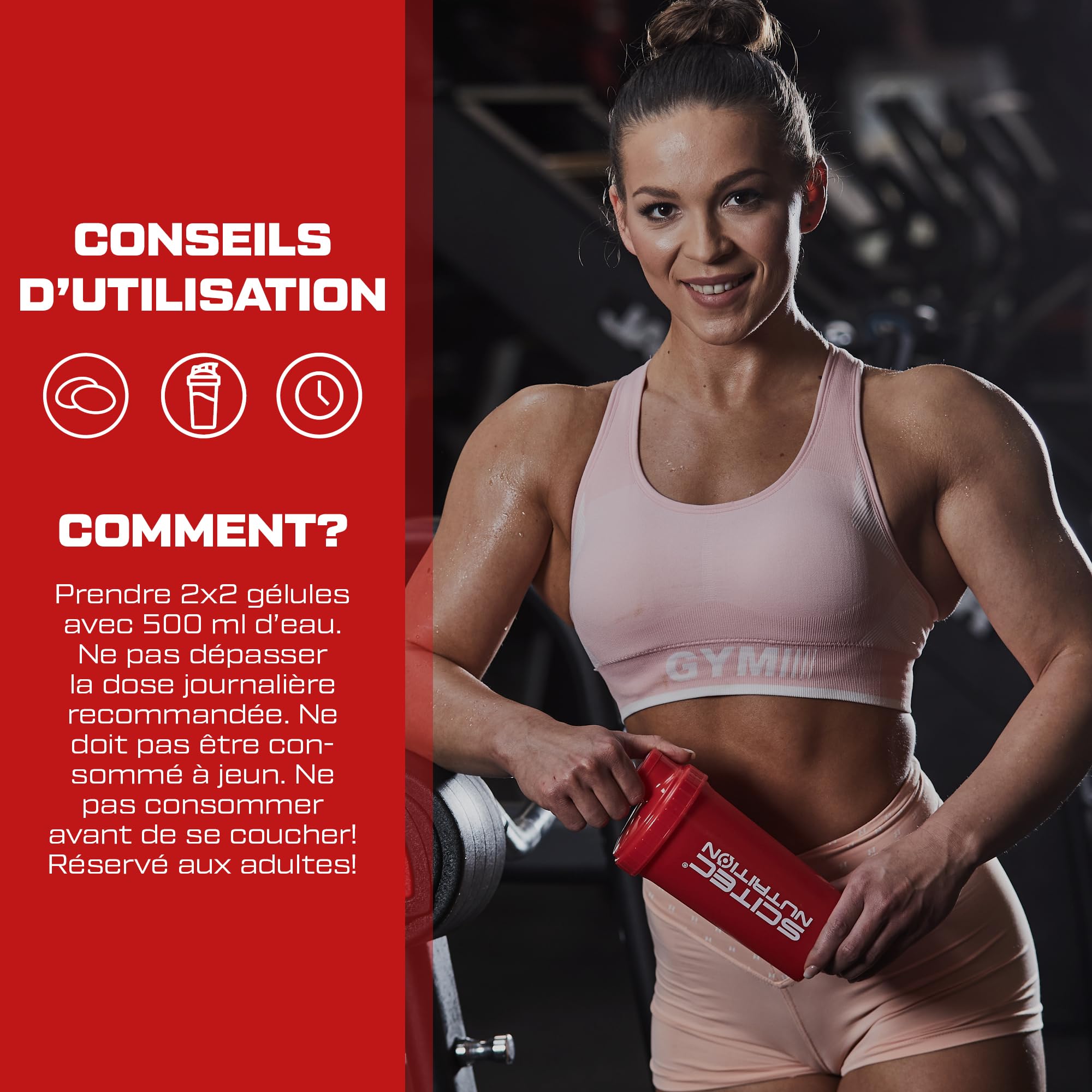 Scitec Nutrition Water Cut Capsules, Boost d'énergie avec Vitamine C et B6, Extrait de Thé Vert, Réduit la Fatigue et Soutient le Système Immunitaire, Supplément Diurétique Naturel, 100 Capsules