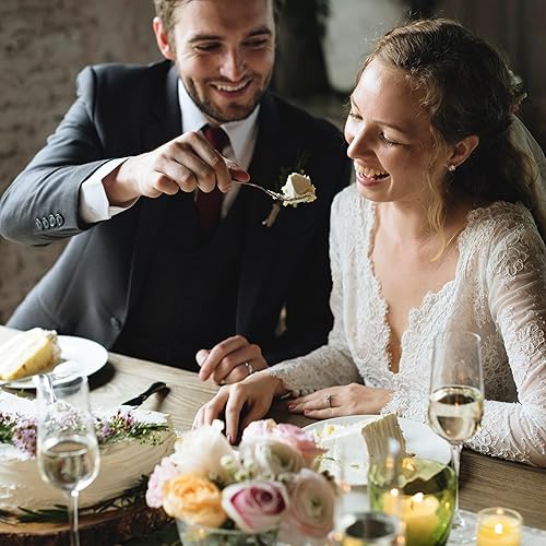 Miniatura 6 de Juego de cubiertos de plástico plateado para fiestas, juego de 180 cubiertos desechables preenrollados envueltos individualmente con servilletas