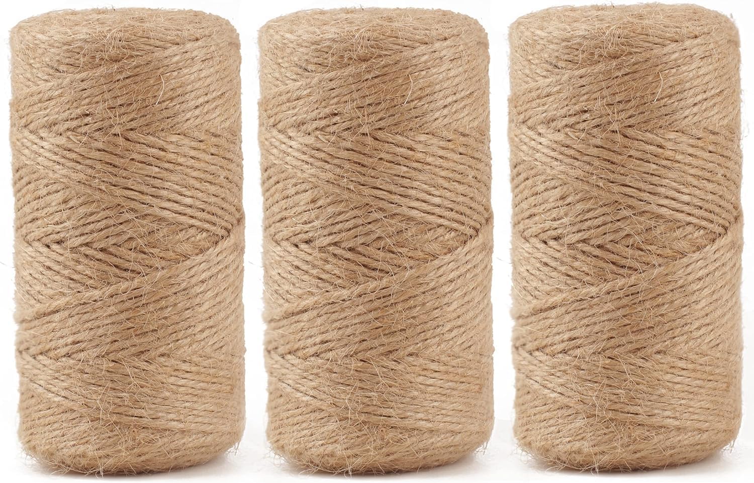 100 Meter Natural Jute Twine, Twine String. (1 Roll), para jardinería, plantas, envoltura de Regalos, arte, decoración de boda, embalaje.
