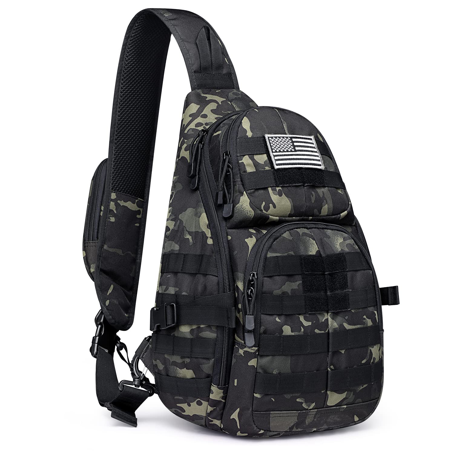 G4Free Large Tactical Sling Backpack Military Shoulder Bag with Pistol