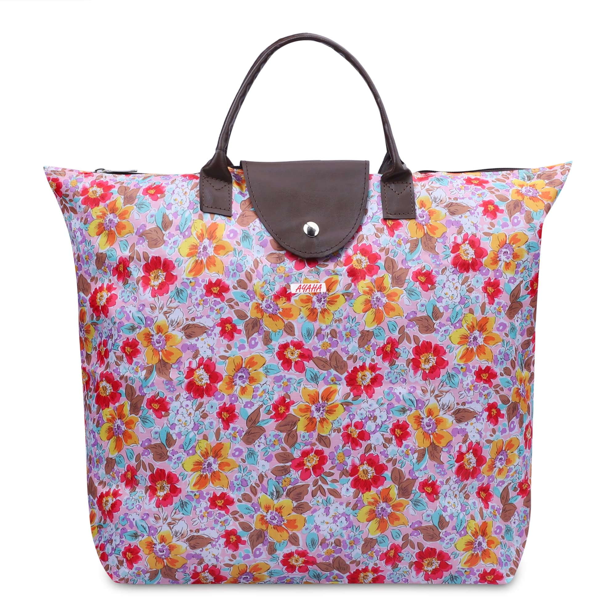 Ayaha Handy Fold Up Shopping Bag, Foldable Shopping Handbag Travel Bag, Women Shoulder Waterproof Carry Bag, Zip Top Folding Tote (A-Y23D9) (B0B84Z262D) Amazon Price History, Amazon Price Tracker