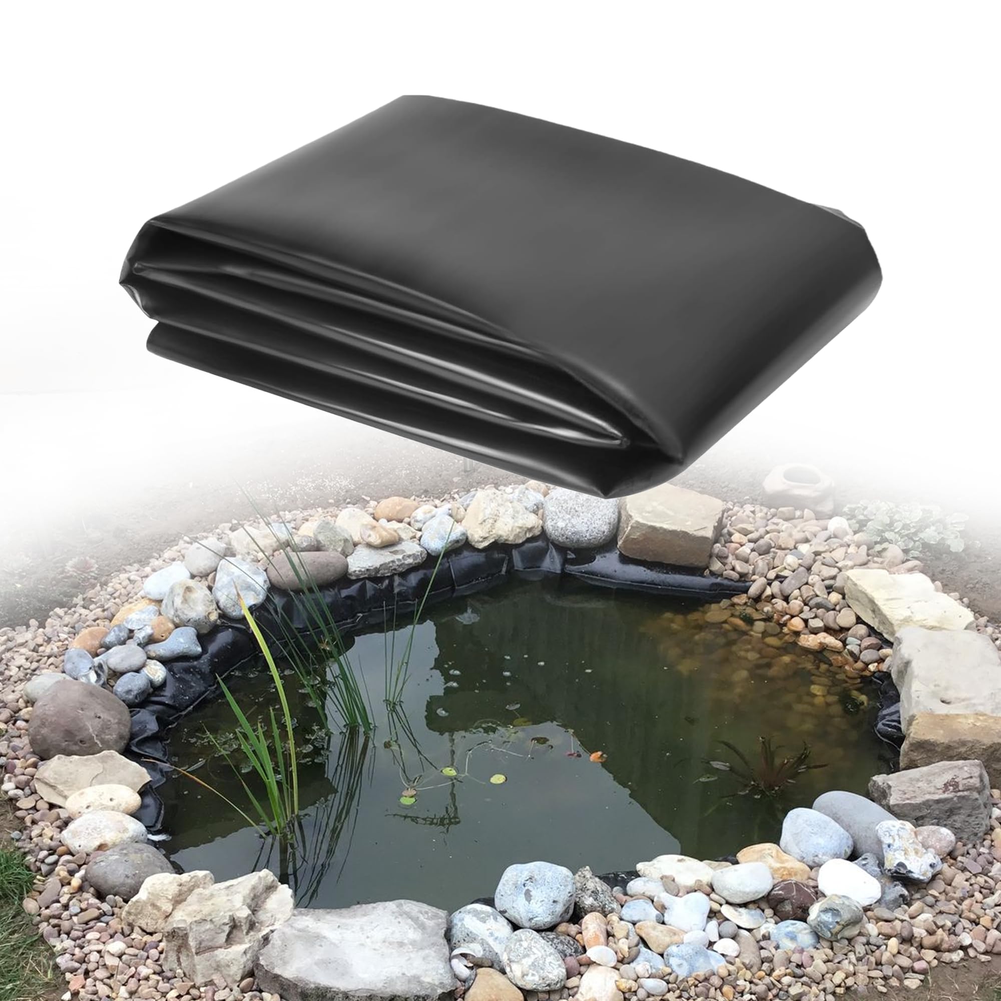 Bâche de Bassin Grand Plier pour Bassins à Poissons et Fontaines