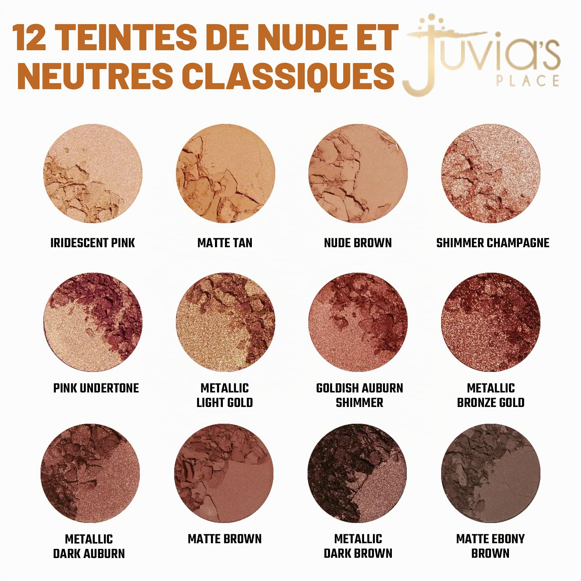 JUVIA'S THE NUBIAN 1 - 12PCS EYESHADOW COLLECTION