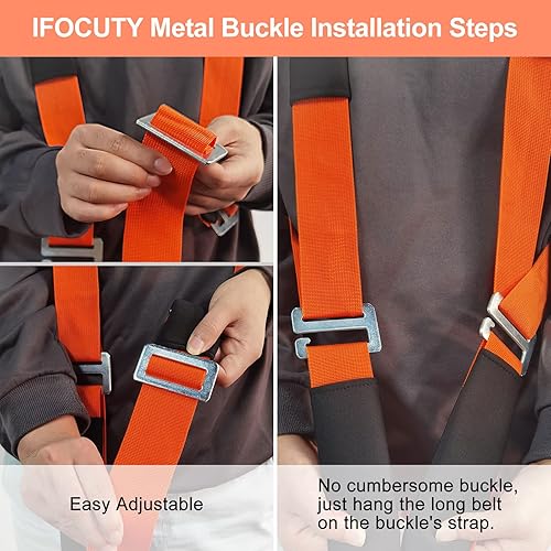 Miniatura 5 de Correas móviles, sistema de elevación y movimiento para 2 personas, levantamiento de hombros ajustable para movimiento, elevación, transporte,