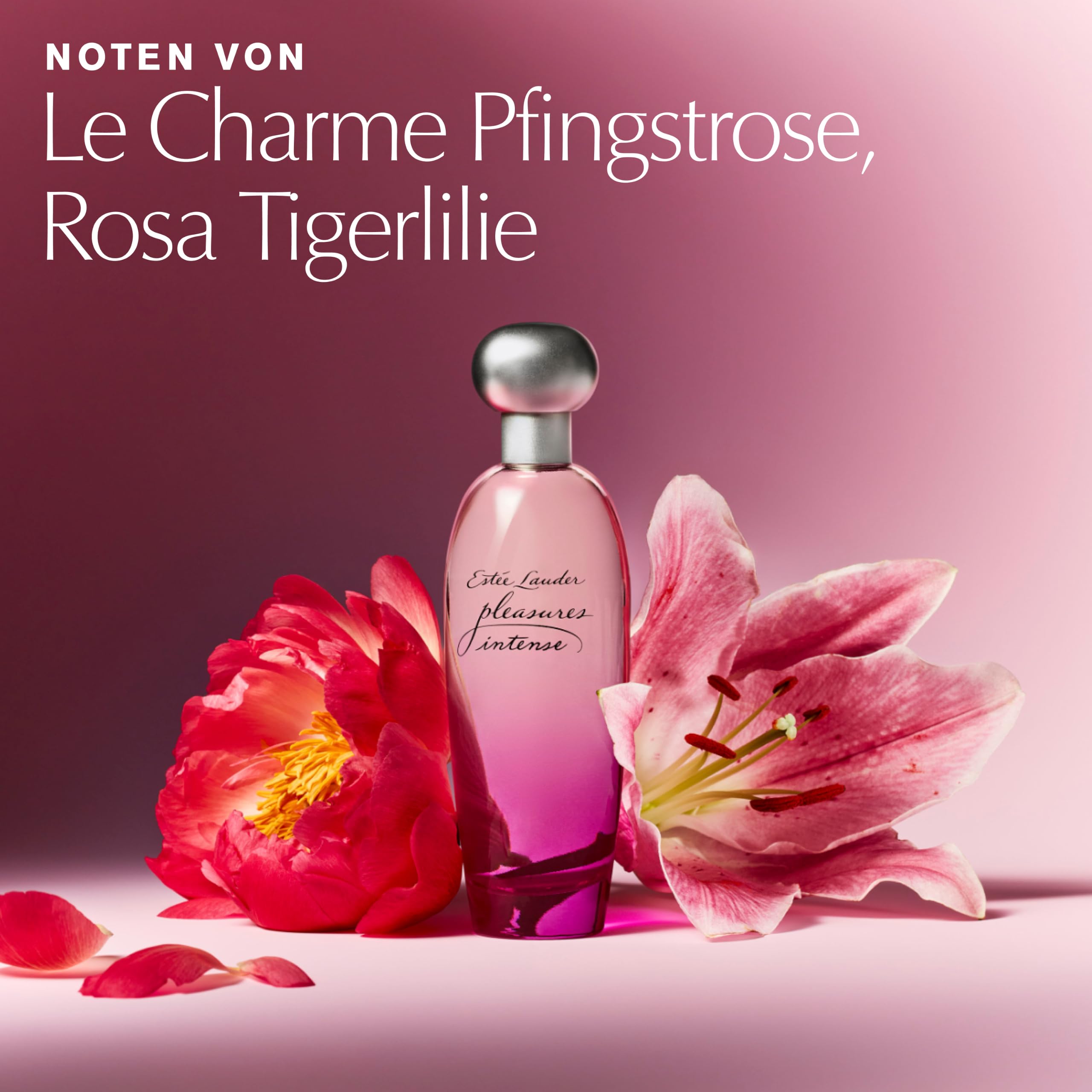 Estée Lauder Pleasures Intense Eau de Parfum Spray | Damenparfum mit Noten von Pfingstrose, rosa Tigerlilie & Jasmin | Reichhaltig-floral, samtig & opulent, 100ml