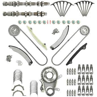 EKG 3.7L V6 Engine Rebuild Kit Camshaft Timing Chain Lifters Rocker Arms Valves Bearings Fit for Dodge Ram 1500 Pickup Dakota Jeep Liberty Grand Cherokee Commander 2005-2012 OEM 90393SB 53021893AC