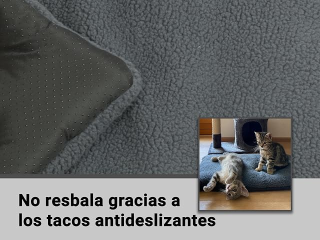 Foto 5 de 7 de ZOLLNER Cama Extra Suave para Perros y Gatos - Lavable hasta 30°C - Nudos Antideslizantes - Aprox. 40x60 cm
