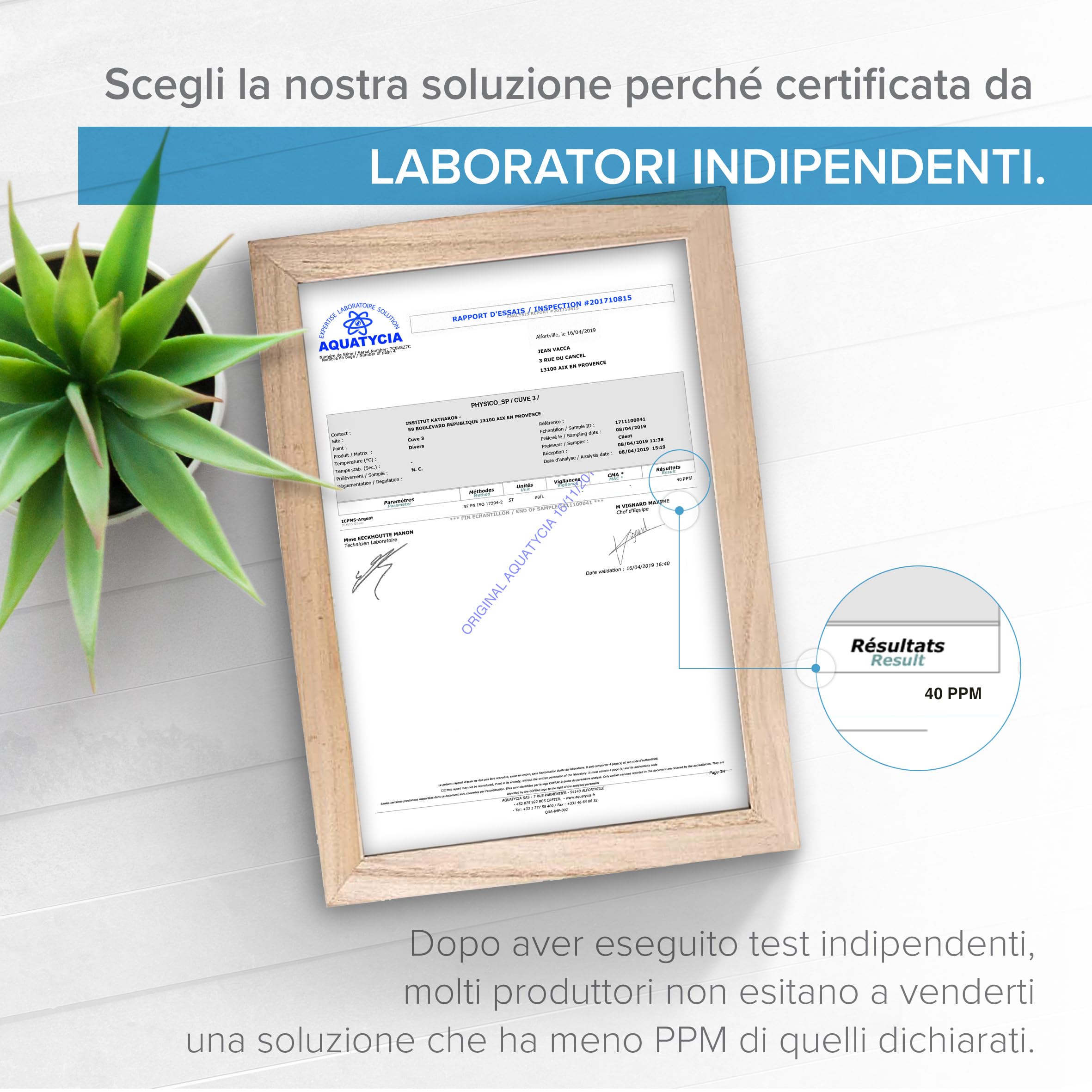 Institut Katharos 40 PPM Argento Colloidale Spray con Flacone Spray Di Ricarica Gratuito, 300 ml