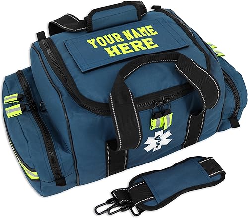 Lightning X - Bolsa de salto para trauma EMT Medic First Responder EMS con nombre bordado, color azul, Azul, Bordado disponible en Yaxa Costa Rica