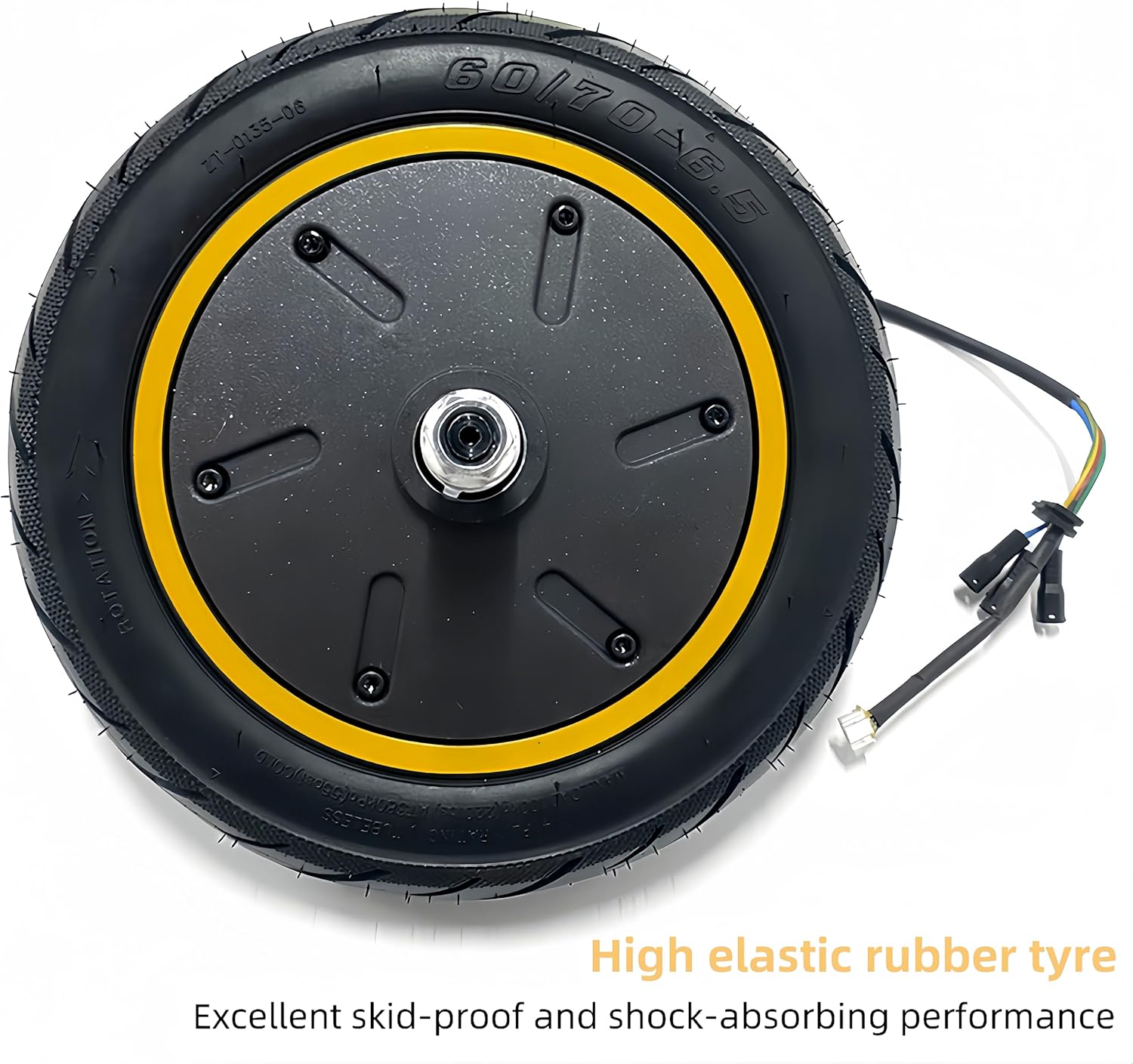 350W Electric Scooter Hub Motor Compatible with Ninebot MAX G30, 10 Inch Rear Wheel Scooter Motor, Electric High-Torsion Waterproof Scooter Motor Kit