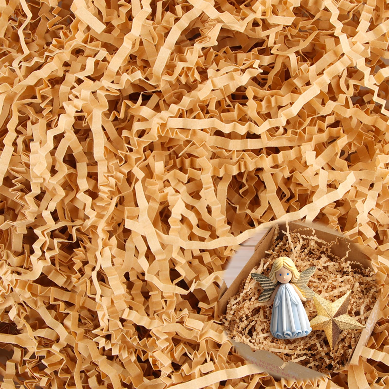 Paglia Per Cesti Decorativa - 200g, Carta Velina Tagliuzzata Oro, Per Pasqua, Regali E Composizioni - Foto 5