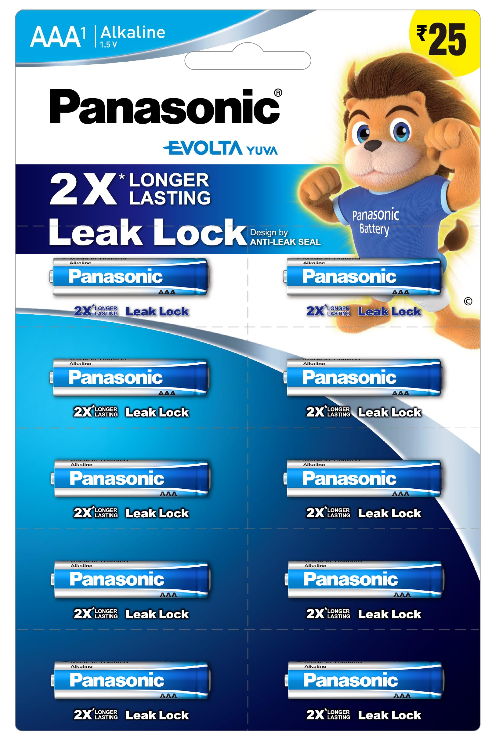 Panasonic EVOLTA YUVA Alkaline AAA Battery, Pack of 10 - Everyday Devices, Clock, Toy, Remote-picture-15