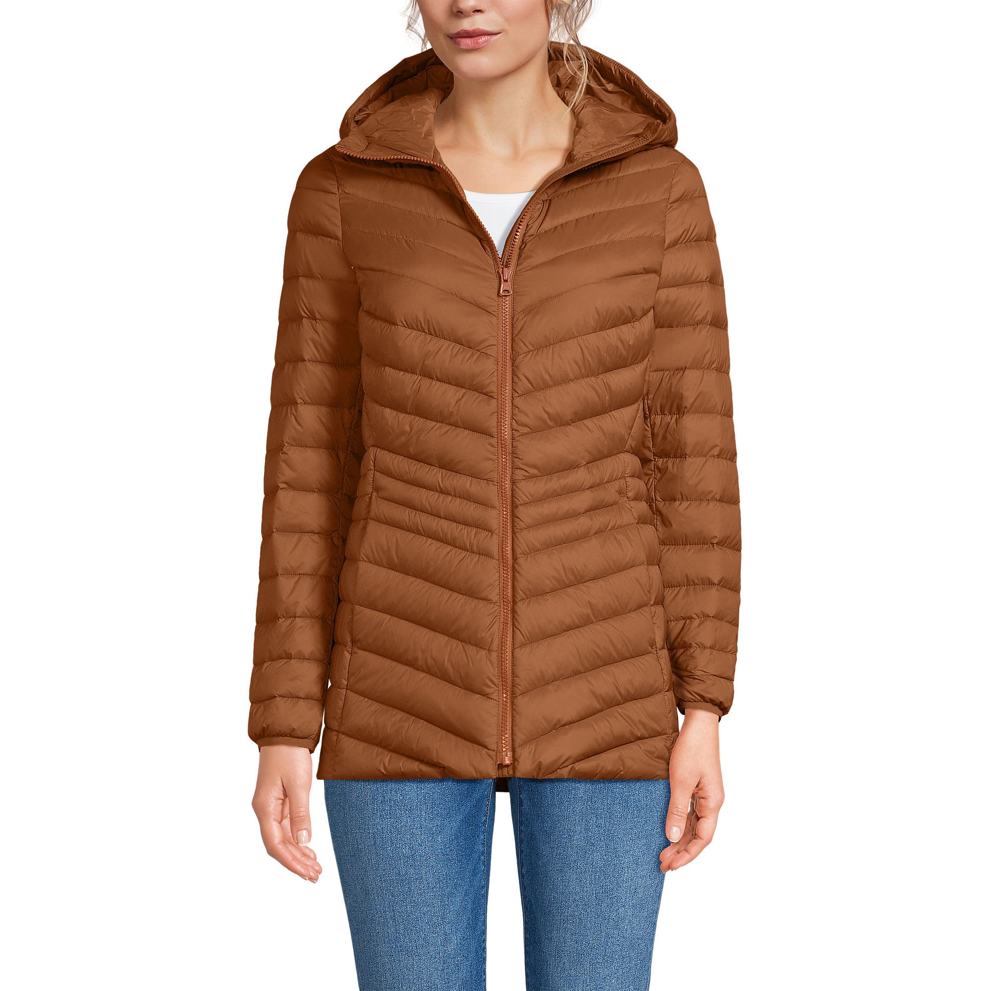 Lands' End Ultralight Packable Down Jacket