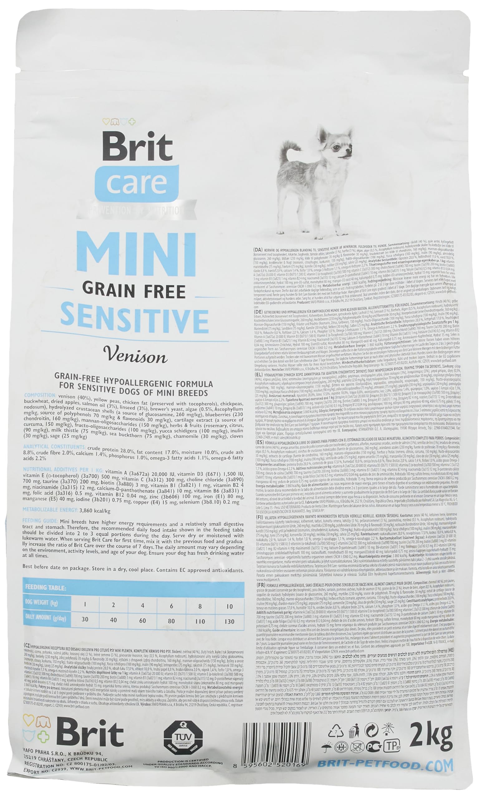 Brit care Perro GF Sensitive Venado 3K – Tienda de Mascotas