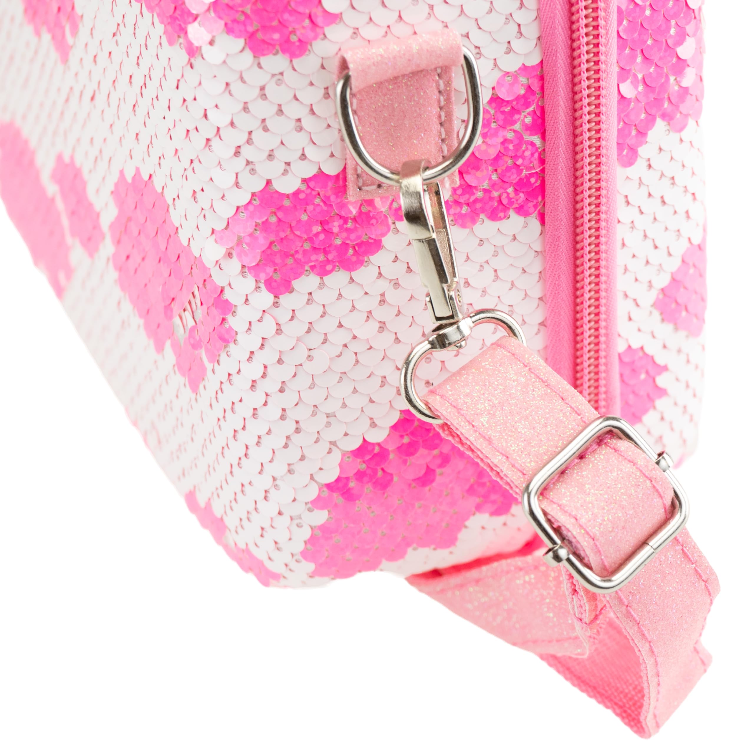 Nice Group - Girabrilla Make Up Case, Valigetta trucchi 02550G - BIANCA con Nuvole ROSA