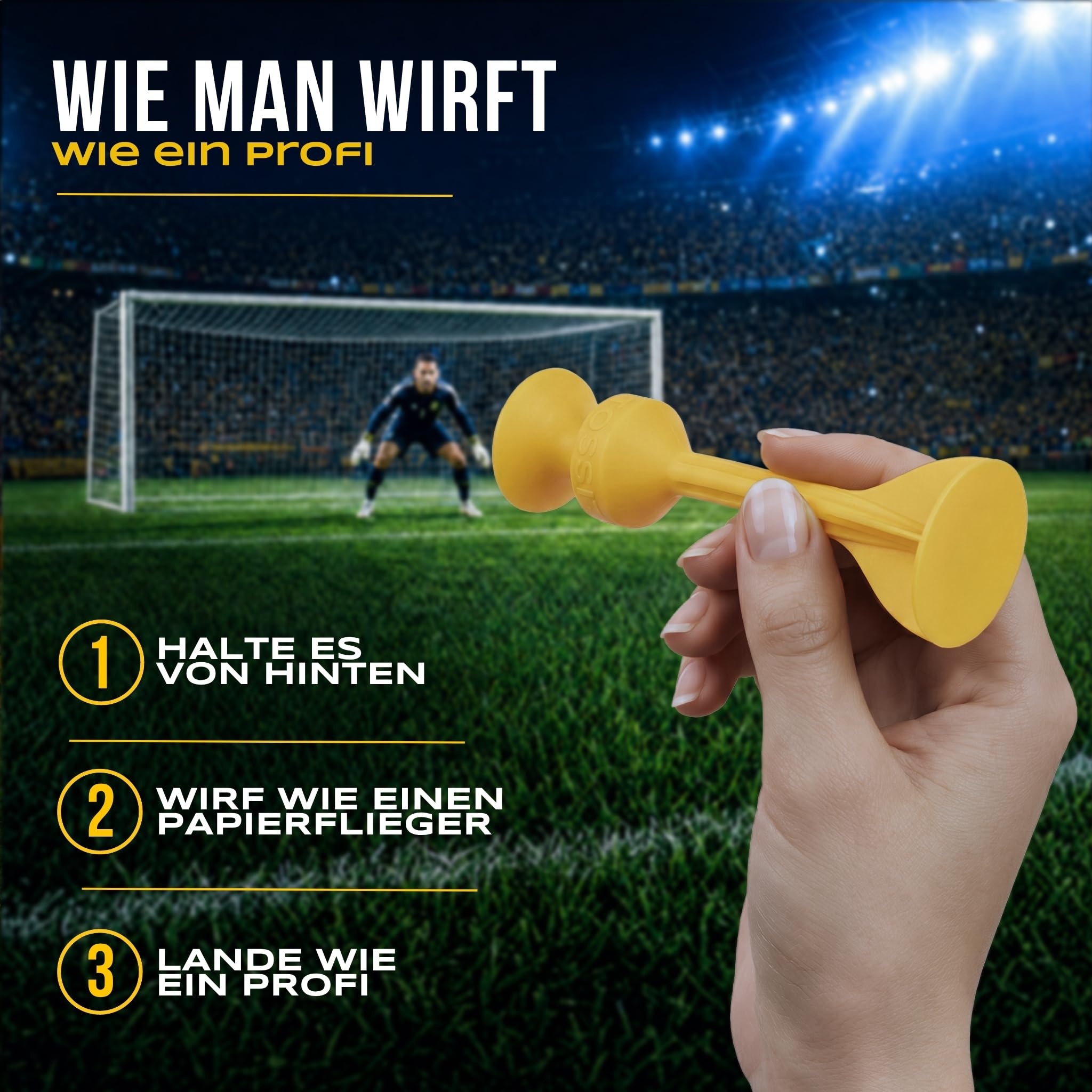 TOSSIT Spiel Saugnapf Darts, Indoor Outdoor Drinnen Draußen, Boccia, Petanque, Wurfspiel, Nachhaltig langlebig Silikon, Boden oder Wand, Starter Pack, World Football Edition