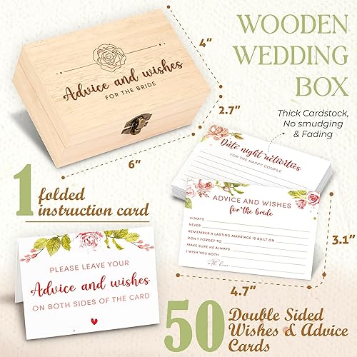 Miniatura 8 de Consejos y deseos para el señor y la señora - Tarjetas de consejos de boda para decoraciones de despedida de soltera, divertidos juegos de despedida