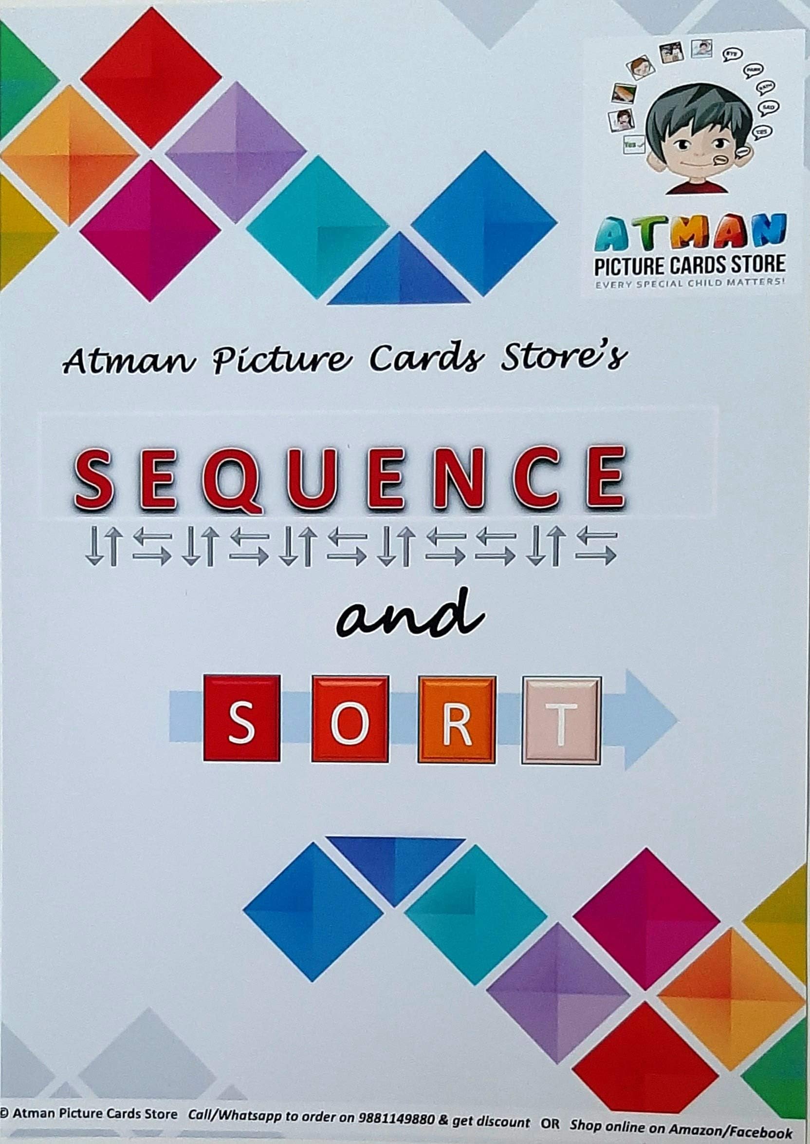 Atman Picture Cards Store: Sequence and Sort Book Spiral-bound – 1 January 2019