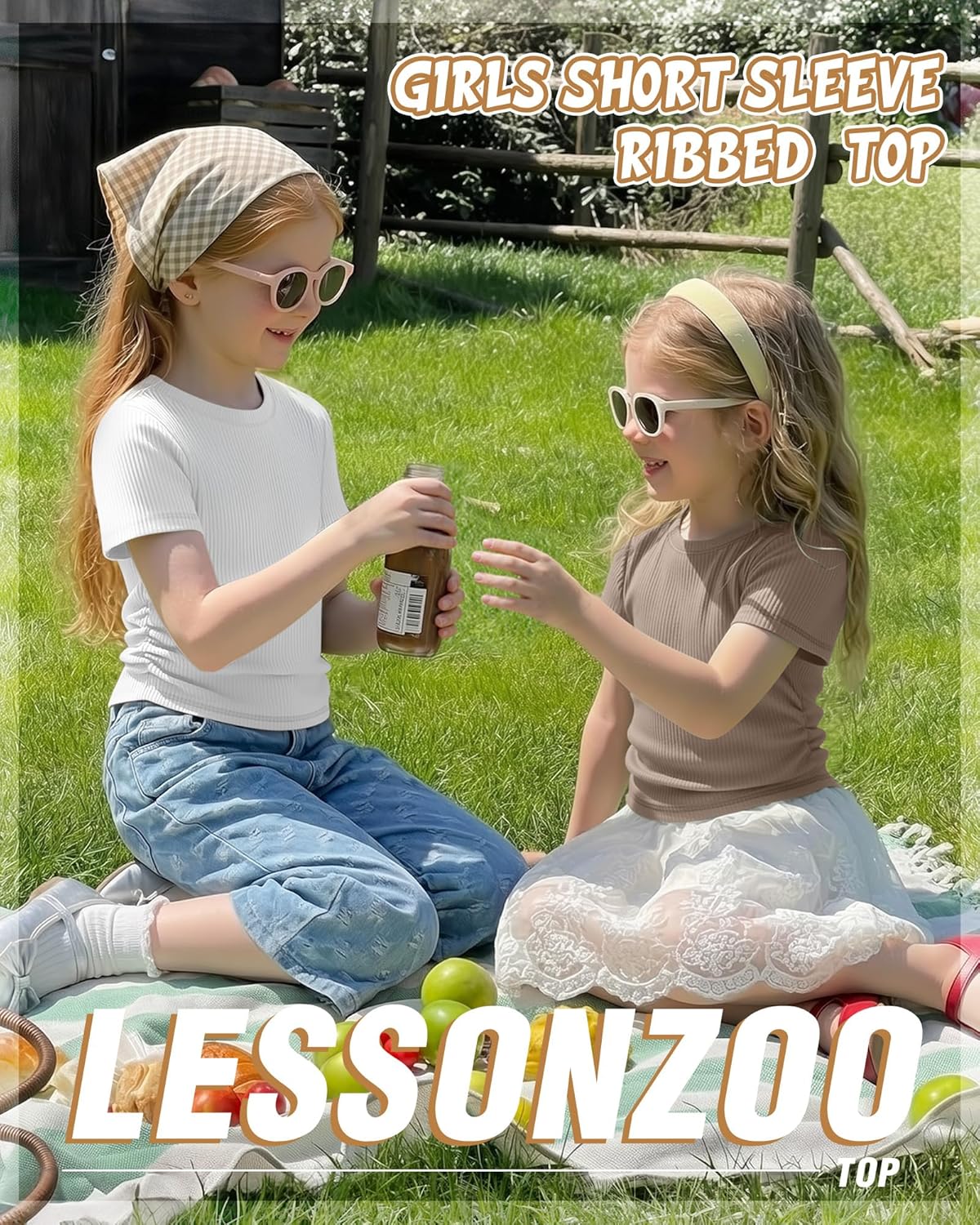 3 Pack Girls Short Sleeve Shirts Cotton Ribbed Knit Slim Fit Tops Crew Neck Basic Side Ruched Clothes for Teen Girl - Image 4