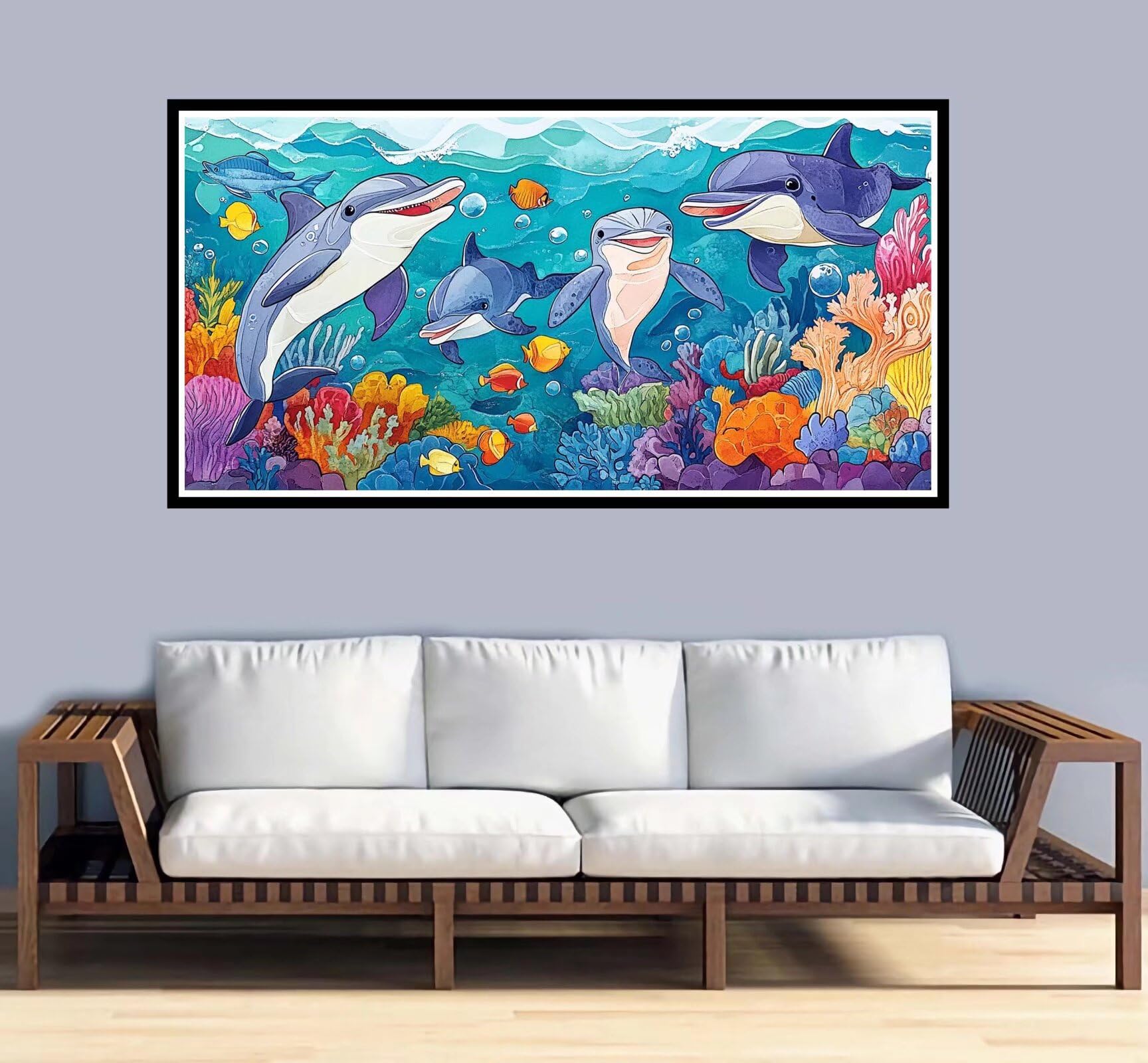 Grande Dipingere con i Numeri 60x120cm Dipingere con i Numeri Adulti Mare Paint by Numbers Hobby Creativi Adulti e Principianti fai da te Kit Completo Craftoria,Decorazioni Casa Regalo Animale-y1203